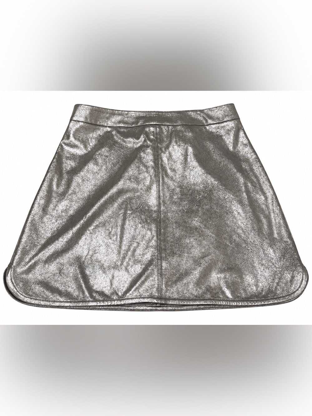 NWT Highline Collective Silver Metallic Mini Skirt | Size M